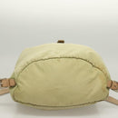 PRADA Backpack Nylon Beige Silver Auth bs28213-5