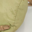 PRADA Backpack Nylon Beige Silver Auth bs28213-17