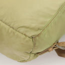PRADA Backpack Nylon Beige Silver Auth bs28213-19