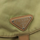 PRADA Backpack Nylon Beige Silver Auth bs28213-21