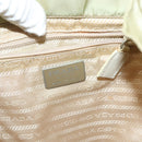 PRADA Backpack Nylon Beige Silver Auth bs28213-24
