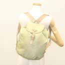 PRADA Backpack Nylon Beige Silver Auth bs28213-28