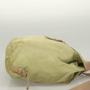 PRADA Backpack Nylon Beige Silver Auth bs28213-3