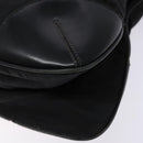 PRADA Shoulder Bag Nylon Leather Black Silver Auth bs28220-8