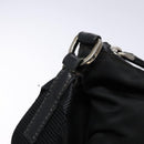 PRADA Shoulder Bag Nylon Leather Black Silver Auth bs28220-9