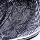 PRADA Shoulder Bag Nylon Leather Black Silver Auth bs28220-10