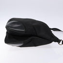 PRADA Shoulder Bag Nylon Leather Black Silver Auth bs28220-3