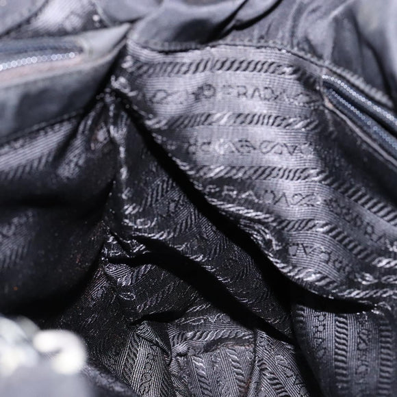 PRADA Hand Bag Nylon Black Auth bs28221