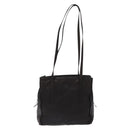 PRADA Shoulder Bag Leather Black Silver Auth bs28222-13