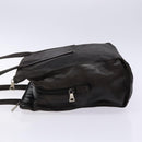 PRADA Shoulder Bag Leather Black Silver Auth bs28222-4