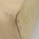 PRADA Hand Bag Nylon Beige Silver Auth bs28225-11