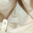PRADA Hand Bag Nylon Beige Silver Auth bs28225-17