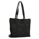 PRADA Tote Bag Nylon Black Silver Auth bs28227-1