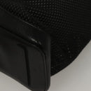 PRADA Tote Bag Nylon Black Silver Auth bs28227-16