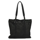 PRADA Tote Bag Nylon Black Silver Auth bs28227-13