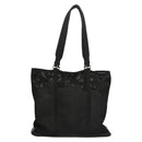 PRADA Tote Bag Nylon Black Silver Auth bs28227-2