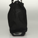 PRADA Tote Bag Nylon Black Silver Auth bs28227-4