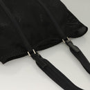 PRADA Tote Bag Nylon Black Silver Auth bs28227-6