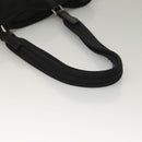 PRADA Tote Bag Nylon Black Silver Auth bs28227-7