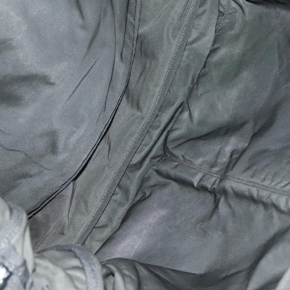 PRADA Garment Cover Nylon Black Silver Auth bs28232