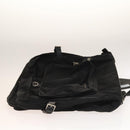 PRADA Garment Cover Nylon Black Silver Auth bs28232-3