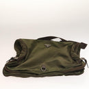 PRADA Garment Cover Nylon Khaki Silver Auth bs28233-11