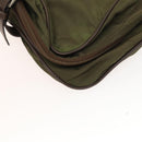 PRADA Garment Cover Nylon Khaki Silver Auth bs28233-13