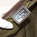 PRADA Garment Cover Nylon Khaki Silver Auth bs28233-25