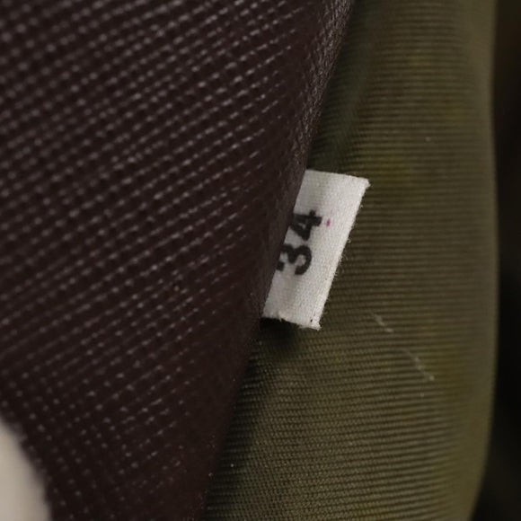 PRADA Garment Cover Nylon Khaki Silver Auth bs28233