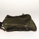 PRADA Garment Cover Nylon Khaki Silver Auth bs28233-5
