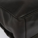 PRADA Business Bag Leather Brown Silver Auth bs28234-16