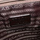 PRADA Business Bag Leather Brown Silver Auth bs28234-18