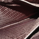 PRADA Business Bag Leather Brown Silver Auth bs28234-23