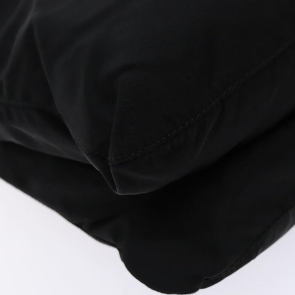 PRADA Shoulder Bag Nylon Black Silver Auth bs28236