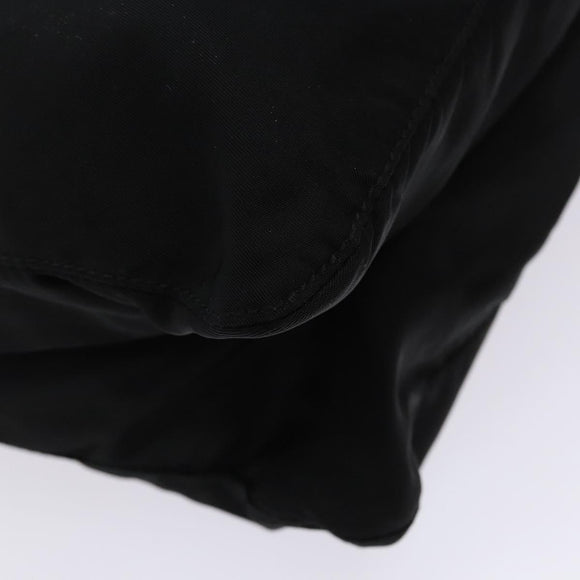 PRADA Shoulder Bag Nylon Black Silver Auth bs28236