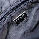 PRADA Shoulder Bag Nylon Black Silver Auth bs28236-17