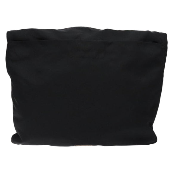 PRADA Shoulder Bag Nylon Black Silver Auth bs28236