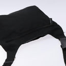 PRADA Shoulder Bag Nylon Black Silver Auth bs28236-6