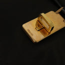 PRADA Shoulder Bag Nylon Khaki Gold Auth bs28237-9