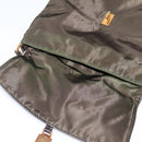 PRADA Shoulder Bag Nylon Khaki Gold Auth bs28237-10