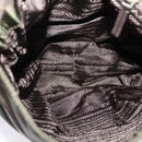 PRADA Shoulder Bag Nylon Khaki Gold Auth bs28237-11