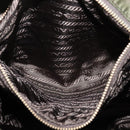 PRADA Shoulder Bag Nylon Khaki Gold Auth bs28237-22