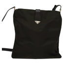 PRADA Shoulder Bag Nylon Khaki Gold Auth bs28237-2