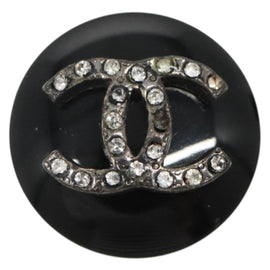 CHANEL Earring Plastic Black CC Auth bs28248 - 0