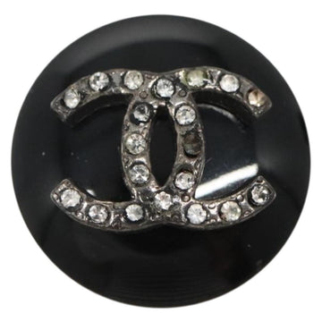 CHANEL Earring Plastic Black CC Auth bs28248 - 0