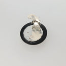 CHANEL Earring Plastic Black CC Auth bs28248-4
