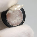 CHANEL Earring Plastic Black CC Auth bs28248-9