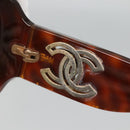 CHANEL Sunglasses Plastic Brown CC Auth bs28249-11