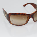 CHANEL Sunglasses Plastic Brown CC Auth bs28249-6