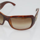 CHANEL Sunglasses Plastic Brown CC Auth bs28249-7